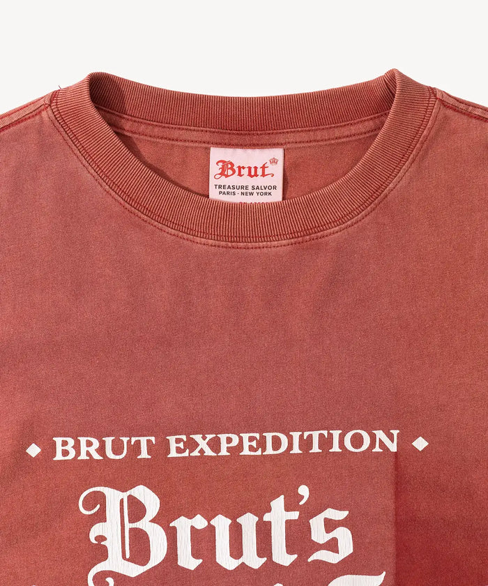 THE EXPEDITION TEE T-Shirts X-SMALL / FADED RED - BRUT Clothing