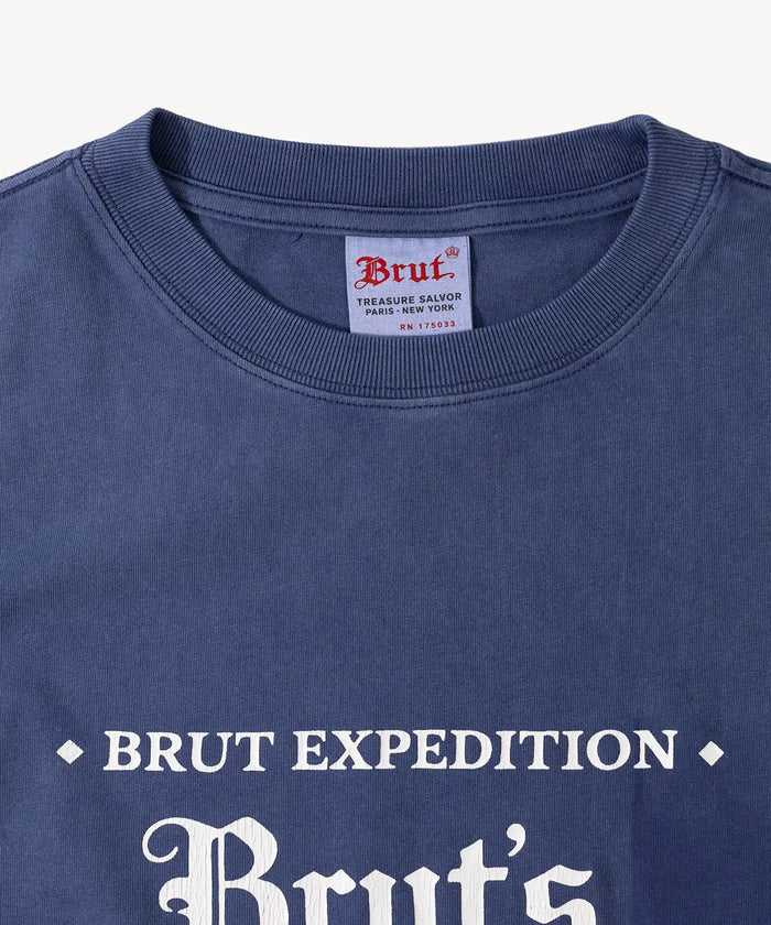 THE EXPEDITION TEE T-Shirts X-SMALL / FADED BLUE - BRUT Clothing