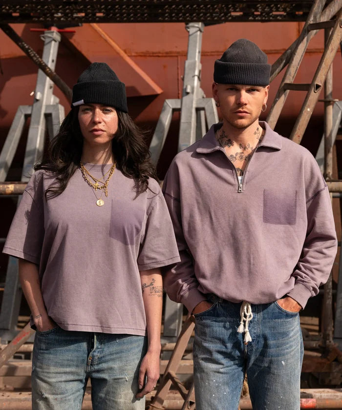 THE GHOST TEE T-Shirts X-SMALL / FADED PURPLE - BRUT Clothing