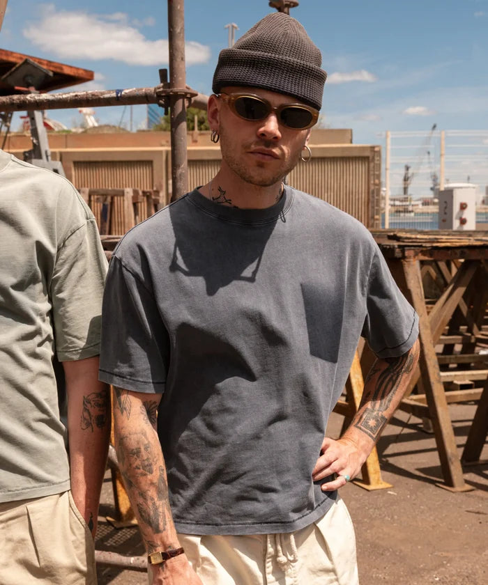 THE GHOST TEE T-Shirts X-SMALL / FADED NAVY - BRUT Clothing