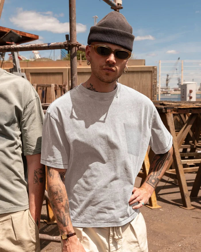 THE GHOST TEE T-Shirts X-SMALL / HEATHER GREY - BRUT Clothing