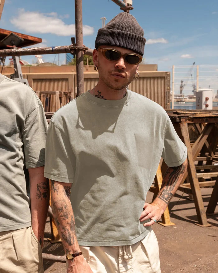 THE GHOST TEE T-Shirts X-SMALL / FADED STONE - BRUT Clothing