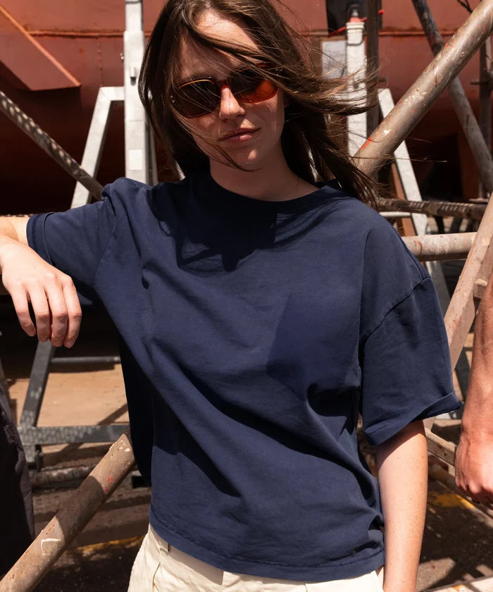 THE GHOST TEE T-Shirts X-SMALL / FADED DEEP BLUE - BRUT Clothing