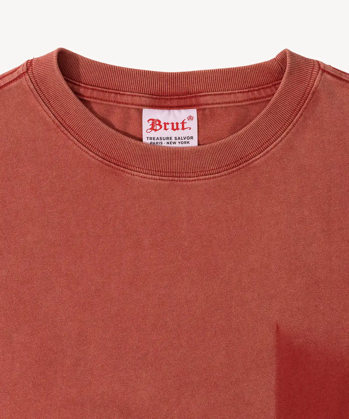 THE GHOST TEE T-Shirts X-SMALL / FADED RED - BRUT Clothing