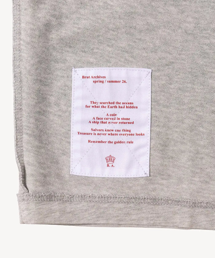 THE GHOST TEE T-Shirts X-SMALL / HEATHER GREY - BRUT Clothing