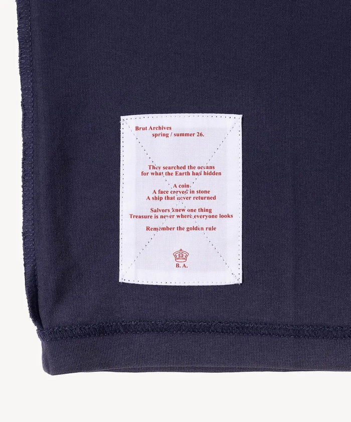 THE GHOST TEE T-Shirts X-SMALL / FADED DEEP BLUE - BRUT Clothing