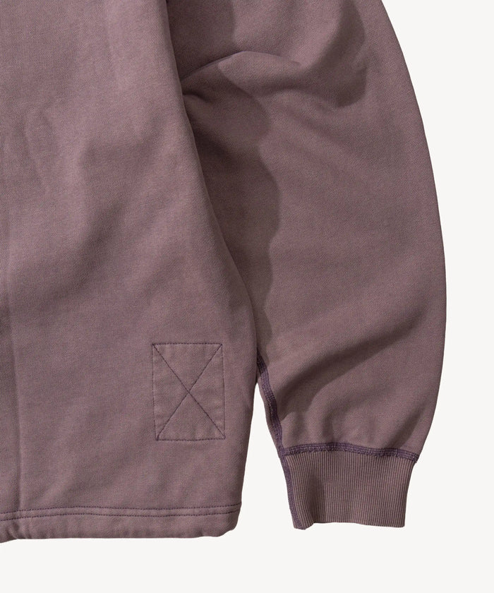 THE GHOST ZIPPED POLO Sweatshirts X-SMALL / FADED PURPLE - BRUT Clothing