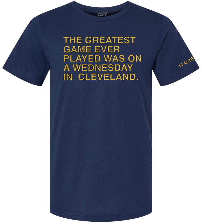 THE GREATEST GAME EVER PLAYED. (NAVY ANNIVERSARY EDITION) - OBVIOUS SHIRTS
