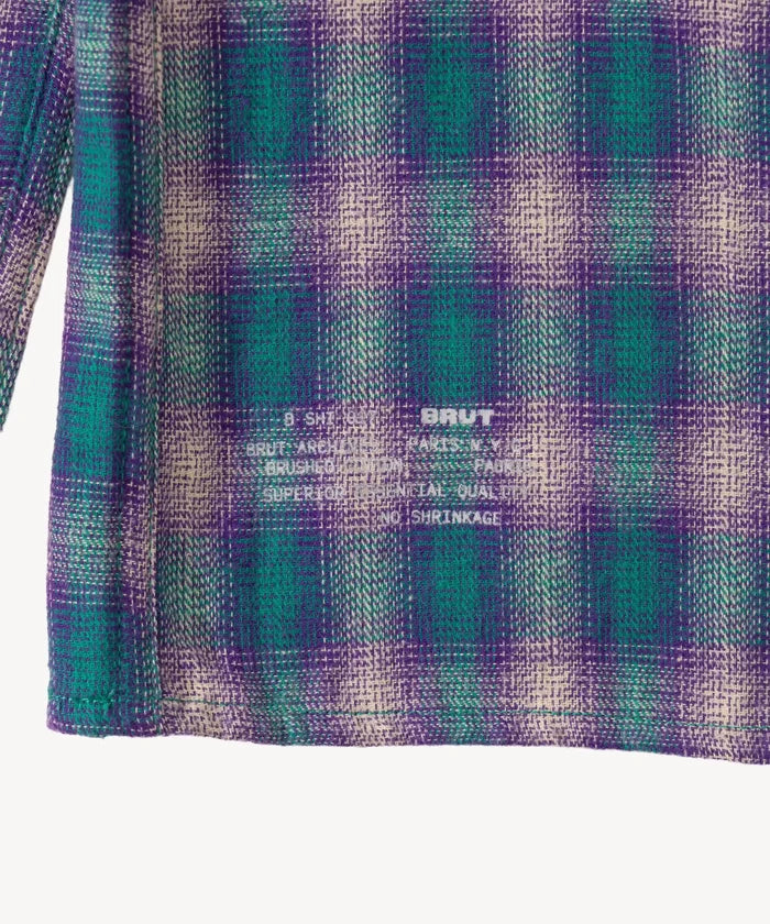 THE HIGH TRAIL SHIRT Shirts SMALL / TURQUOISE / PURPLE - BRUT Clothing