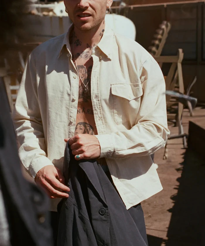 THE HIRONDELLE SHIRT Shirts X-SMALL / ECRU - BRUT Clothing