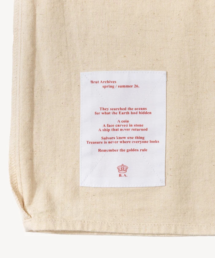 THE HIRONDELLE SHIRT Shirts X-SMALL / ECRU - BRUT Clothing
