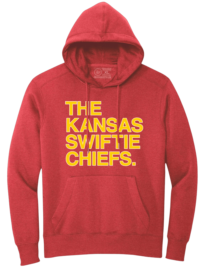 THE KANSAS SWIFTIE CHIEFS. (HOODED SWEATSHIRT) - OBVIOUS SHIRTS
