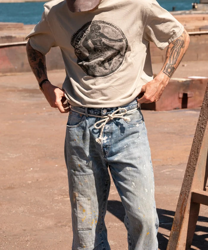 THE MEDAL TEE T-Shirts X-SMALL / FADED STONE - BRUT Clothing