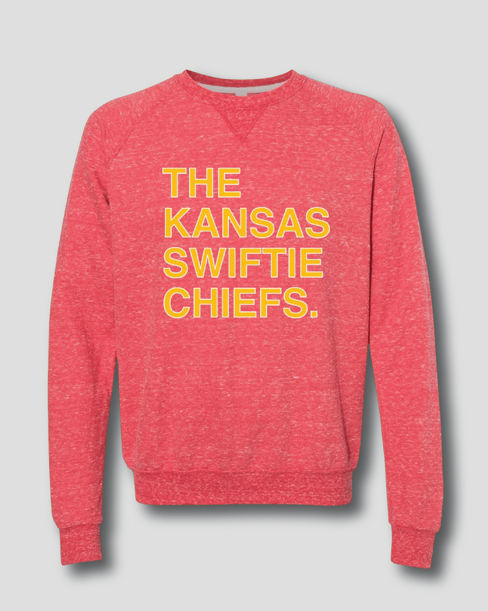 THE OFFICIAL KANSAS SWIFTIE CHIEFS. (CREW SWEATSHIRT) - OBVIOUS SHIRTS