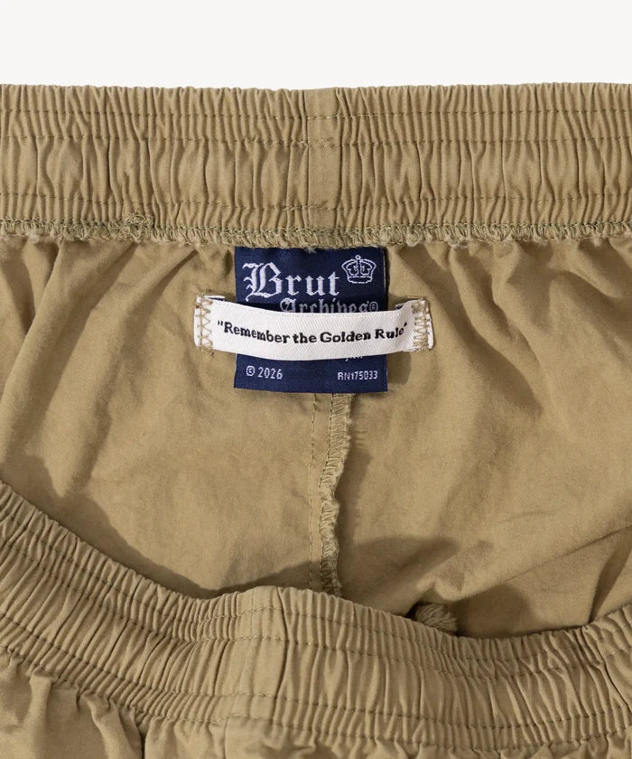 THE POPLIN PANTS Pants SMALL / BEIGE - BRUT Clothing