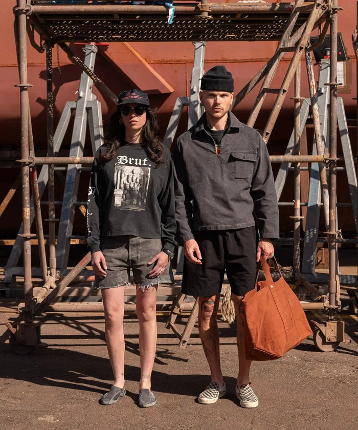 THE POPLIN SHORTS Shorts SMALL / BLACK - BRUT Clothing