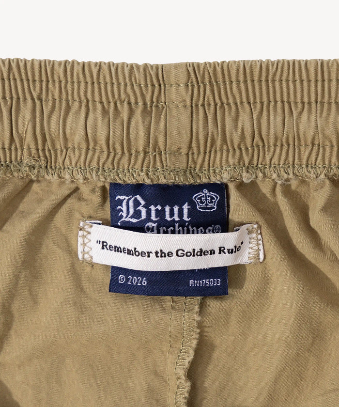THE POPLIN SHORTS Shorts SMALL / BEIGE - BRUT Clothing