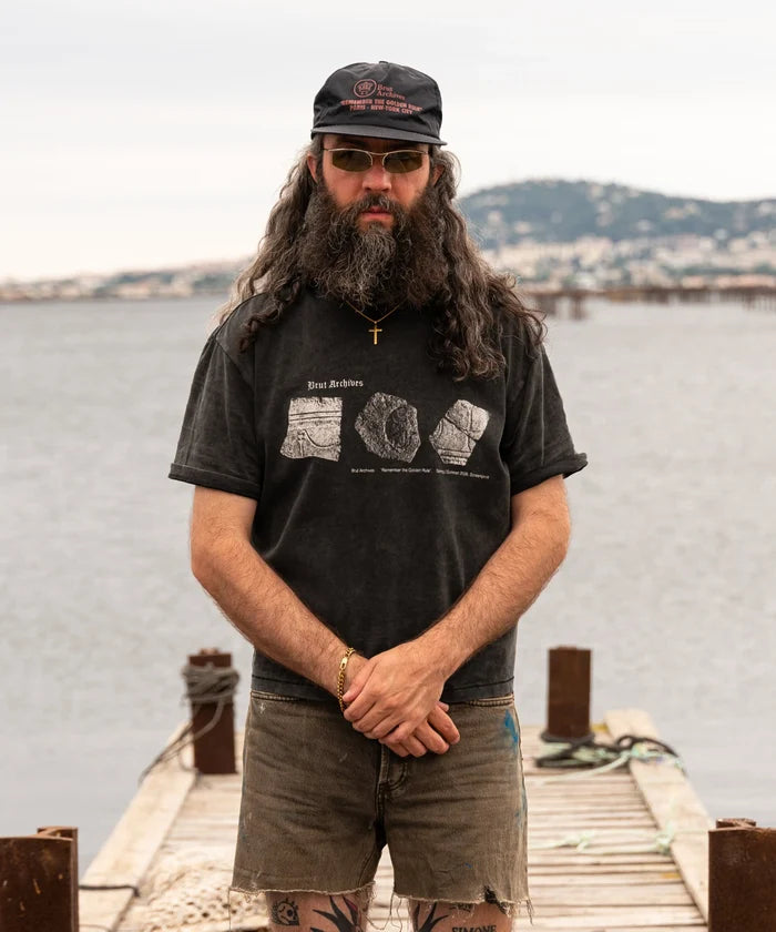 THE RELIC TEE T-Shirts X-SMALL / FADED BLACK - BRUT Clothing