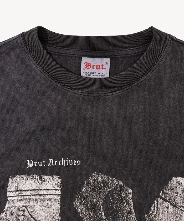 THE RELIC TEE T-Shirts X-SMALL / FADED BLACK - BRUT Clothing