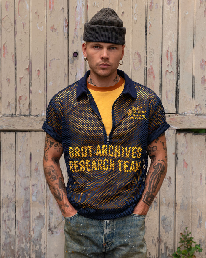 THE RESEARCH TEAM POLO T-Shirt X-SMALL / BLUE - BRUT Clothing