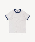 THE RINGER TEE T-Shirts X-SMALL / WHITE / BLUE - BRUT Clothing