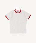 THE RINGER TEE T-Shirts X-SMALL / WHITE / RED - BRUT Clothing