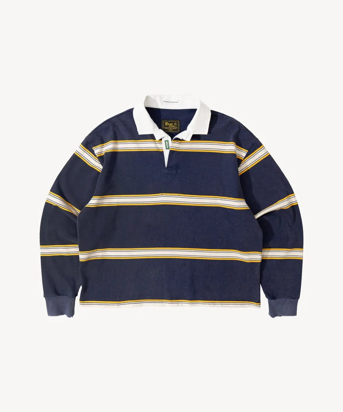 THE RUGBY POLO Sweatshirt X-SMALL / BLUE / WHITE - BRUT Clothing