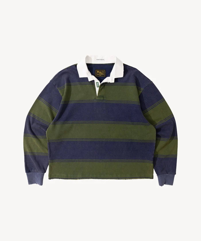 THE RUGBY POLO Sweatshirt X-SMALL / BLUE / GREEN - BRUT Clothing