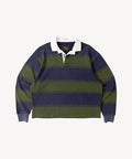THE RUGBY POLO Sweatshirt X-SMALL / BLUE / GREEN - BRUT Clothing