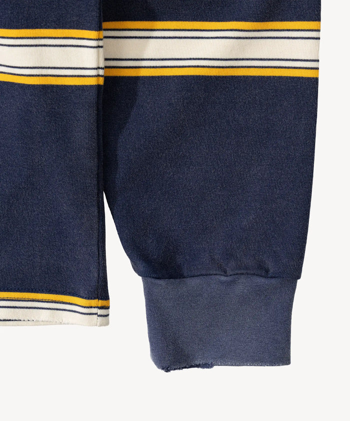 THE RUGBY POLO Sweatshirt X-SMALL / BLUE / WHITE - BRUT Clothing
