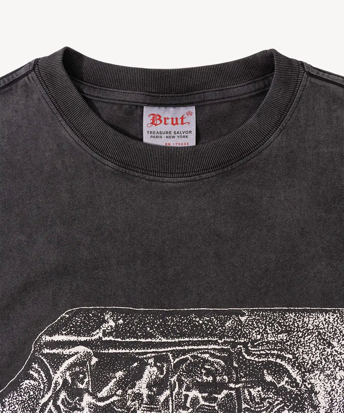 THE RUINS TEE T-Shirts X-SMALL / FADED BLACK - BRUT Clothing