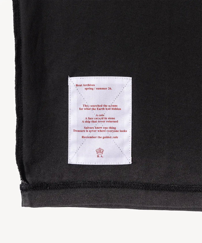 THE RUINS TEE T-Shirts X-SMALL / FADED BLACK - BRUT Clothing