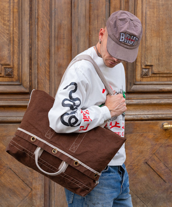 THE SAILOR TOTE BAG Accessories ONE SIZE / BROWN - BRUT Clothing