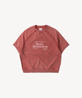 THE SHORT-SLEEVE CREWNECK Sweatshirts X-SMALL / FADED RED - BRUT Clothing
