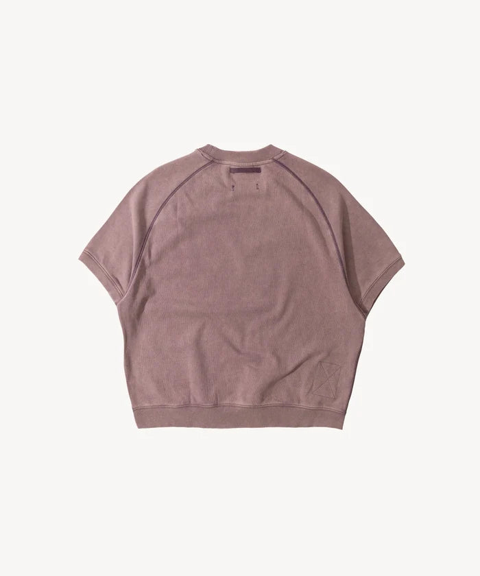 THE SHORT-SLEEVE CREWNECK Sweatshirts X-SMALL / FADED PURPLE - BRUT Clothing