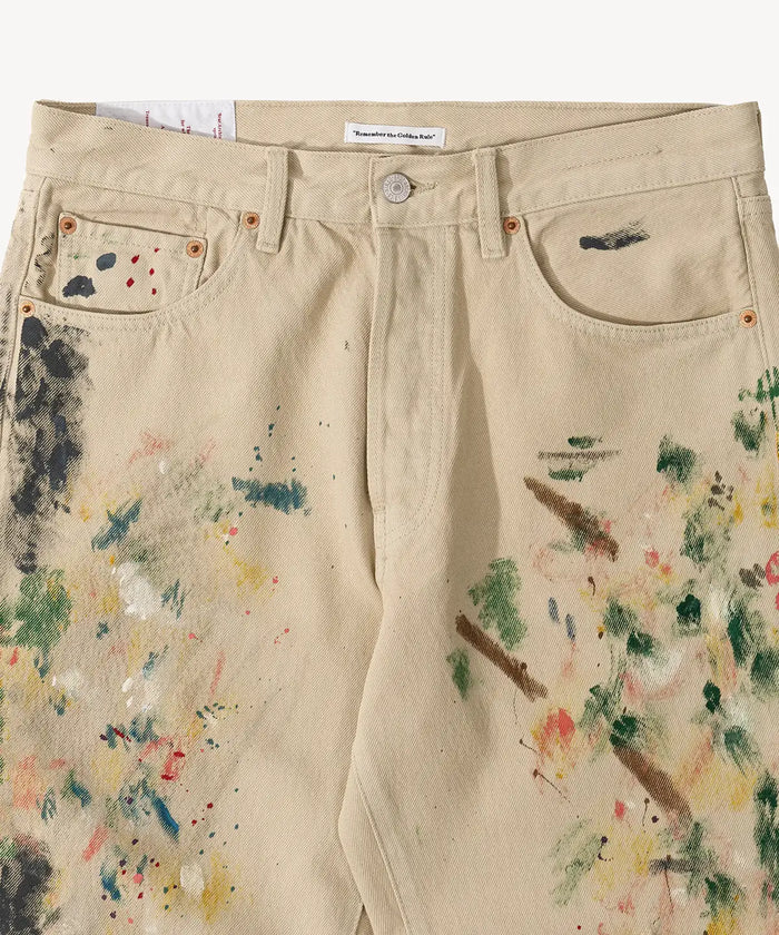 THE STAINED DENIM Pants US26 / FR36 / BEIGE - BRUT Clothing