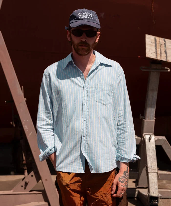 THE STAINED SHIRT Shirts X-SMALL / SKY BLUE - BRUT Clothing