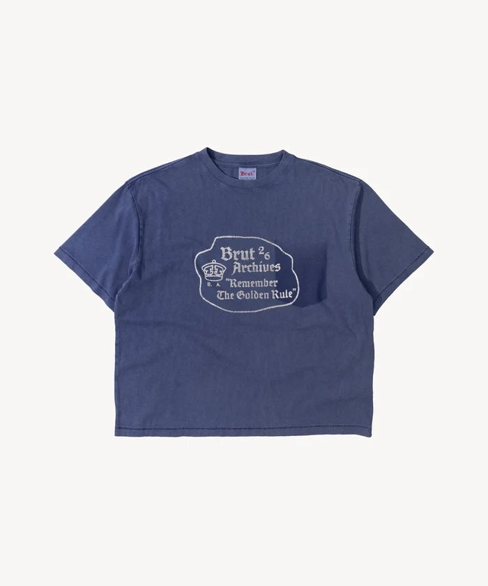 THE STAMP TEE T-Shirts X-SMALL / FADED BLUE - BRUT Clothing