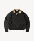 THE THERMAL RUGBY POLO Sweatshirts SMALL / FADED BLACK - BRUT Clothing