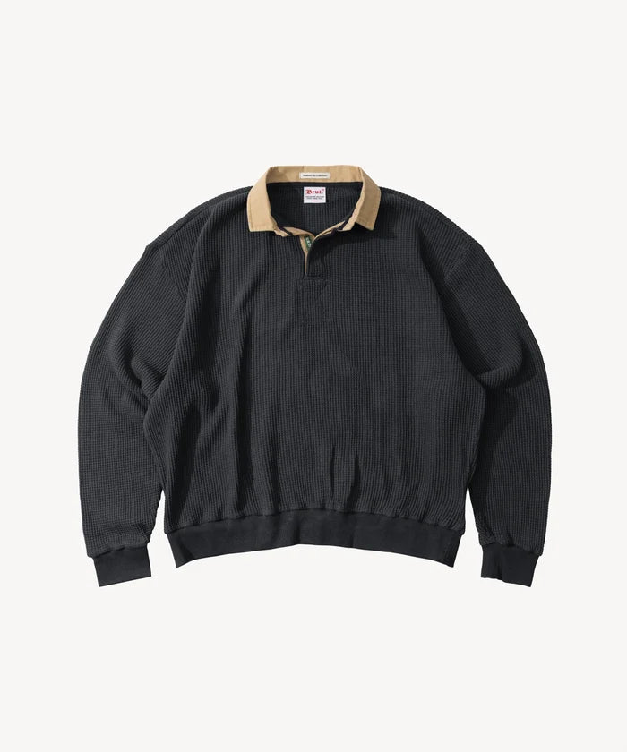 THE THERMAL RUGBY POLO Sweatshirts SMALL / FADED NAVY - BRUT Clothing