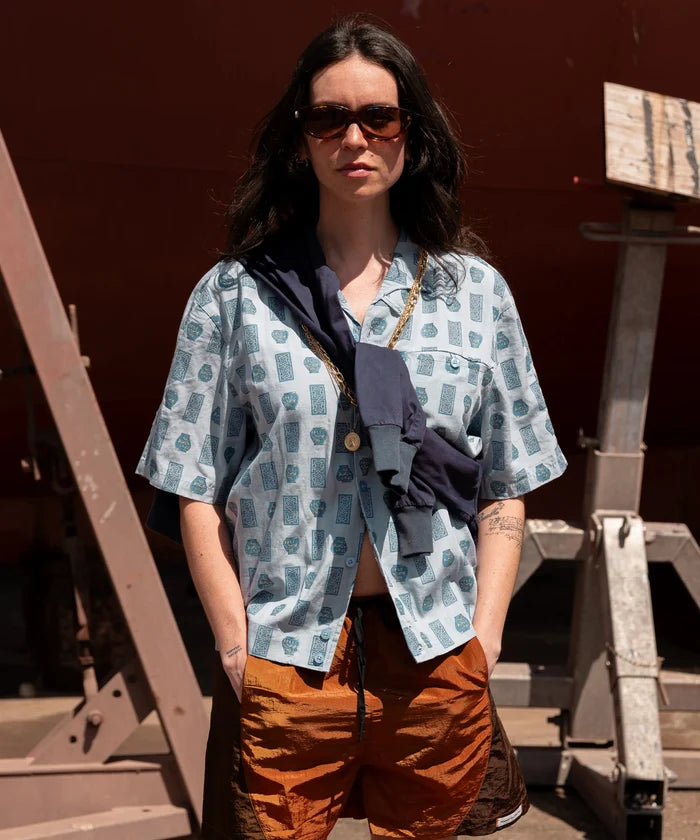 THE TREASURE SHIRT Shirts X-SMALL / BLUE - BRUT Clothing