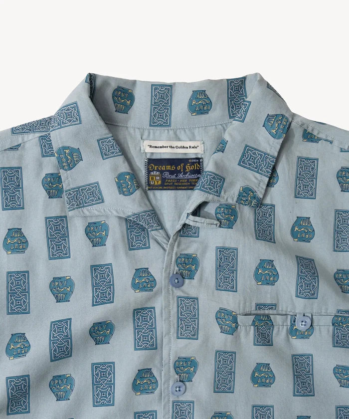 THE TREASURE SHIRT Shirts X-SMALL / BLUE - BRUT Clothing