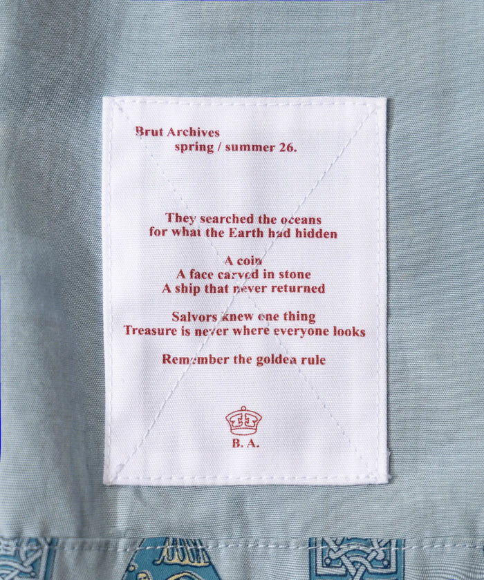 THE TREASURE SHIRT Shirts X-SMALL / BLUE - BRUT Clothing