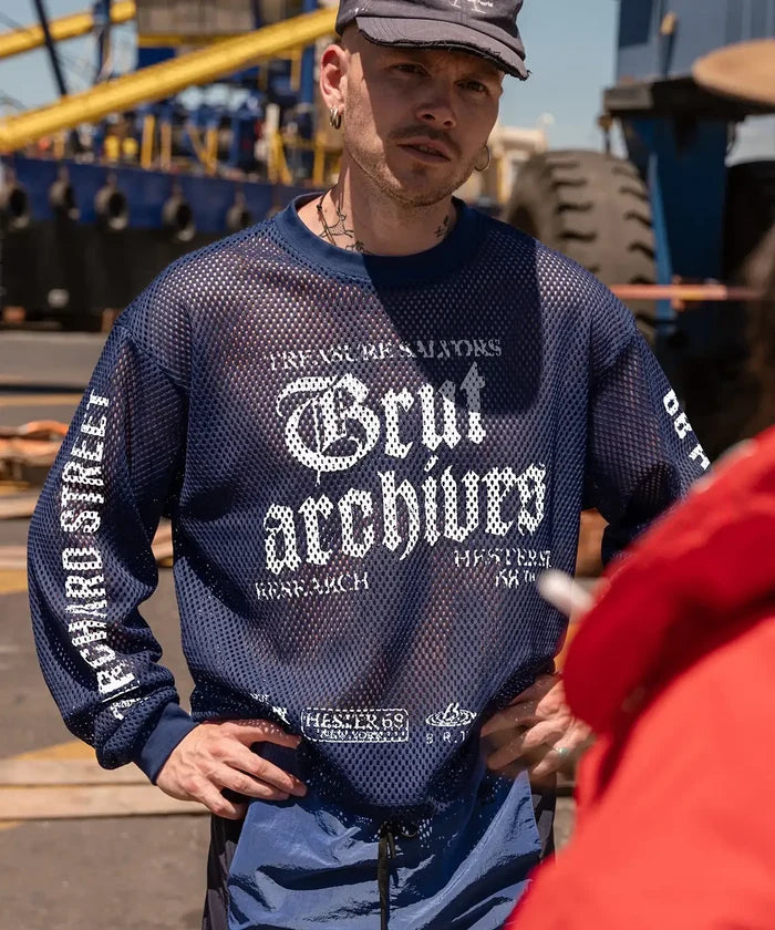 THE TREASURE'S SALVORS TEE T-Shirt X-SMALL / NAVY - BRUT Clothing
