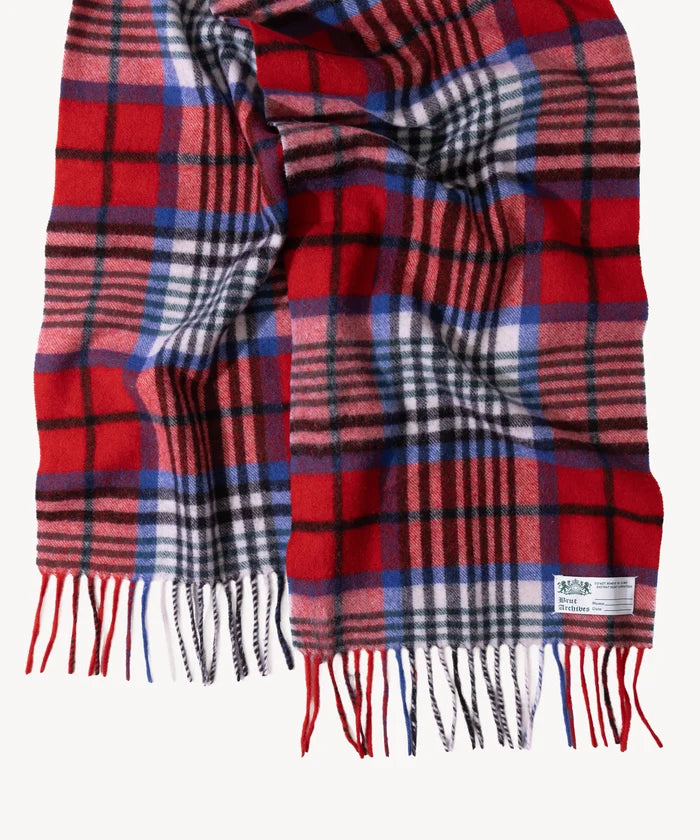 THE WOOL SCARF Accessories ONE SIZE / RED / WHITE - BRUT Clothing