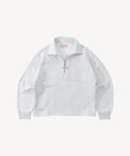THE ZIPPED POLO Sweatshirts X-SMALL / HEATHER GREY - BRUT Clothing