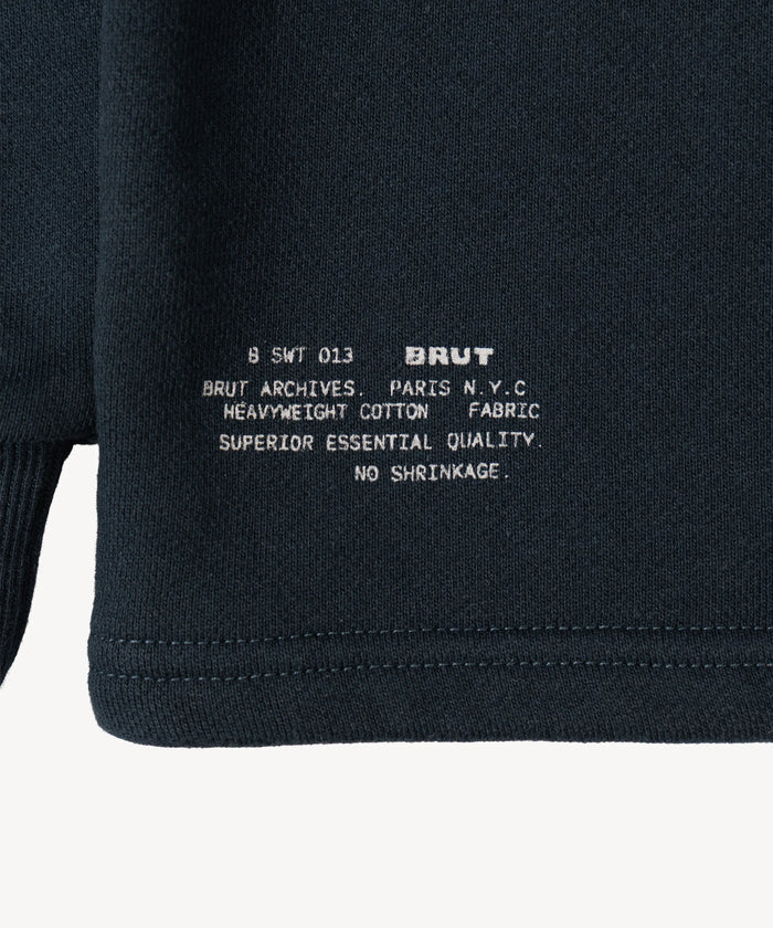 THE ZIPPED POLO Sweatshirts X-SMALL / DARK NAVY - BRUT Clothing
