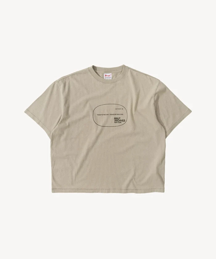 TODAY’S THE DAY TEE T-Shirts X-SMALL / FADED STONE - BRUT Clothing