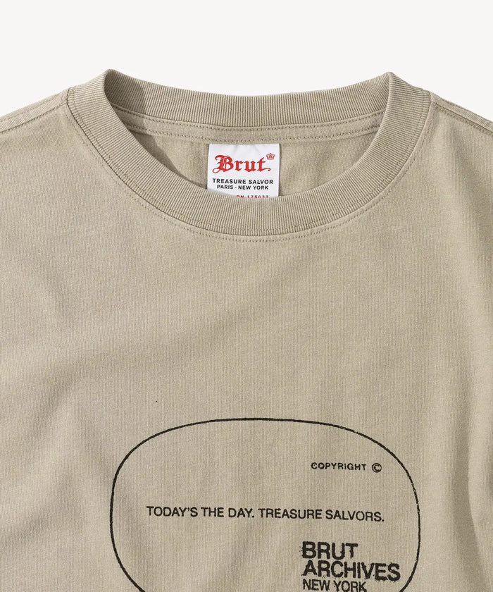 TODAY’S THE DAY TEE T-Shirts X-SMALL / FADED STONE - BRUT Clothing