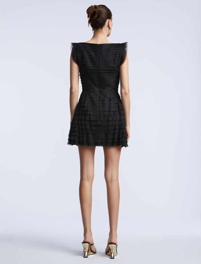 Tulle Tiered Mini Dress
